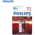 Philips Pile alkaline 6lr61 9v (emballage 1 unit) 26,5x17,5x48,5mm