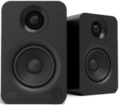 Kanto Audio Yu Powered Desktop Speakers - PAIR Matte Black Active Desk