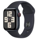 Apple Watch SE GPS + Cellular 40mm Midnight Aluminium Case (S/M) [2023]