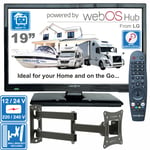Unispectra® 19" Smart TV (LG webOS) Magic Remote 12V 240V Motorhome Truck Boat