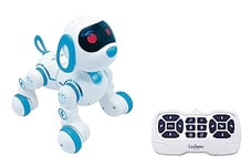 Lexibook Power Puppy® Jr - Mon Petit Chien Robot télécommandé à Dresser - avec Sons, Musique, Effets Lumineux – aboie et Marche comme Un Vrai Chien, Jouet pour garçons et Filles - PUP01