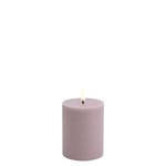 Uyuni - LED pillar candle - Light lavender, Rustic - 7,8x10,1 cm (UL-PI-LL78010)