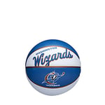 Wilson Mini-Basketball, Team Retro Model, WASHIGNTON WIZARDS, Outdoor, Rubber, Size: MINI