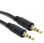 2m 3.5mm Jack Plug Aux Cable Audio Lead For to Headphone/MP3/iPod/Car GOLD 6ft