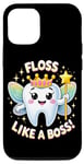 Coque pour iPhone 13 Pro Floss Like a Boss Tooth Fairy Fun Hygiène bucco-dentaire