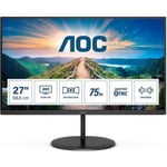 PC-skärm - AOC Q27V4AE - 27" QHD - VA-panel - 4 ms - 75Hz - HDMI / DisplayPort
