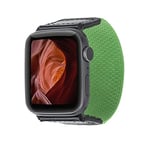 Burkley Bracelet élastique compatible avec Apple Watch Solo Loop - Bracelet de sport en nylon pour iWatch Series 6/SE/5/4/3/2/1-42 mm - 44 mm (petit, vert)