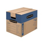 BANKERS BOX SmoothMove Prime 0062711 Lot de 15 boîtes de déménagement sans ruban adhésif et pliage rapide, taille S, 40,6 x 30,5 x 30,5 cm, kraft