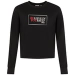 Fila Belli Croppad Sweatshirt Moonless Night | Svart | 146/152 cm