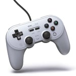 8Bitdo Pro 2 Wired USB Controller for Switch, PC, macOS, Android, Steam & Raspberry Pi (Grey Edition) (Nintendo Switch)