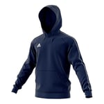 adidas Core 18 Hoody Sweat-shirt à capuche Garçon, Bleu (Dark Blue/White), 11-12A (Taille fabricant:152 )
