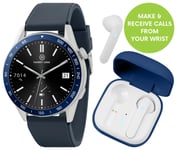 Harry Lime Blue Calling Smart Watch and Earbud Set