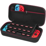 Etui pour Nintendo Switch/Switch OLED -Housse de Transport Rigide Version Améliorée avec Espace de Stockage Plus Large pour 19 Jeux