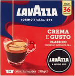 Lavazza A Modo Mio Crema e Gusto Coffee Pods Espresso, 36 Capsules