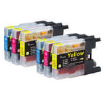 6 C/M/Y Ink Cartridges for use with Brother DCP-J925DW, MFC-J6510DW, MFC-J825DW