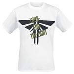 The Last Of Us Fire Fly Design Men's Short-Sleeved T-Shirt White L