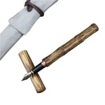 MSEKKO Bamboo Fountain Pen Handmade Bamboo Fountain Pen Ink Pen Art Fountain Pen F Nib Office Writing Gift