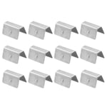10/20-pack metallfästklämmor för vindavvisare 12pcs