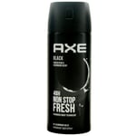 AXE Bodyspray Black 1 X 150ml Deodorant Spray 48H Protection 0% Aluminum Salts