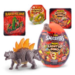 Smashers Mini Light Up Surprise Egg Series 4 - Mini Stegosaurus Egg with Surprises! Unbox, Build & Battle Light Up Dinos (Stegosaurus) by ZURU