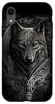 iPhone XR Stylish Viking Wolf Design Wild Animal Viking Wolf Case