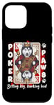 Coque pour iPhone 12 mini Poker Paws King of Hearts Poker Husky
