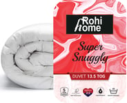 Rohi Super Snuggly Super King Soft Like Down Duvet -13.5 Tog Winter Warm Quilt - Washable Microfibre Duvet