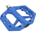 Shimano PD-GR400 Flat Resin MTB Pedals with Steel Pins for MTB Blue