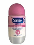 Sanex Dermo Invisible Roll On Antiperspirant 4 x 50ml Ladies Deodorant 48H