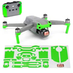 Wrapgrade Skin Compatible with DJI Air 2S | Accent Color A (NEON GREEN)