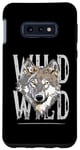 Galaxy S10e All You Need Sunset and a wolf I Love My wolf Wild Retro Case