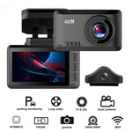 4K 1080P WiFi GPS Car Dash Cam HD Car Camera Driving Video Recorder With HD OCH