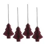 Scandi Living Tree julgranshänge 4-pack Red