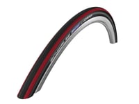 Schwalbe Lugano Active Wired Tyre with Silica Kevlarguard with Red Stripes 325 g - 700 x 23C (23-622)