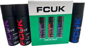 FCUK Bodyspray Trio set : Vintage ,Sport and Urban by FCUK 200ml Each body spray
