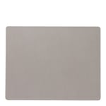 LIND dna - Leather Serene Square bordbrikke L 35x44 cm ash