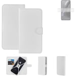 Protective cover for Motorola Edge 30 Neo Wallet Case white flipcover flipcase