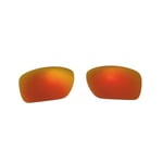 Walleva Fire Red Polarized Replacement Lenses For Oakley Turbine Sunglasses