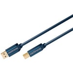 Clicktronic Casual USB 3,0 kabel 1,8m - high-speed datakabel med A/B stikk
