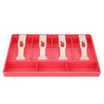 Cash Drawer Register Insert Tray Replacement 4 Bills 3 Coins Pink
