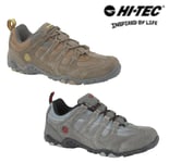 Hi-tec Mens Suede Trail Shoes Walking Trainers Brown Grey Size 7 8 9 10 11 12 13