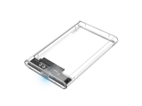 LogiLink 2,5 SATA-hårddiskkapsling, USB 3.0, transparent Anslutning: Micro-USB B-koppling, överföringshastighet: - 1 st (UA0409)