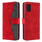 HOUSIM Phone Case for Samsung Galaxy S20FE 5G with Card Holder Stand Leather Flip Cover Shockproof Protective Case Wallet for Samsung Galaxy S20 FE 5G - HOHHA180177 Red