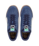 Puma Liga Suede Trainers Sport Shoes Unisex - Blue - Size UK 6