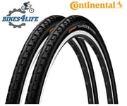 2 Continental Tour Ride 700 x 28c Wired Bike Tyres Black