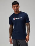 Berghaus Classic Chest Logo T-Shirt - Navy, Navy, Size S, Men
