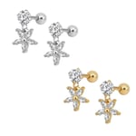 Tragus Piercing  Örhäng 1stn CZ silver