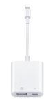 SiGN Lightning & USB Kamera Adapter 5V, 1A - Vit
