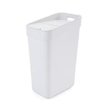 Curver Ready to Collect 100% Recycled 30L Kitchen Accessories Recycling Lift Top Bin White with Light Grey Lid
