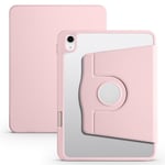 iPad Air 13 2024 Fodral Hybrid Rotation Pennhållare Rosa